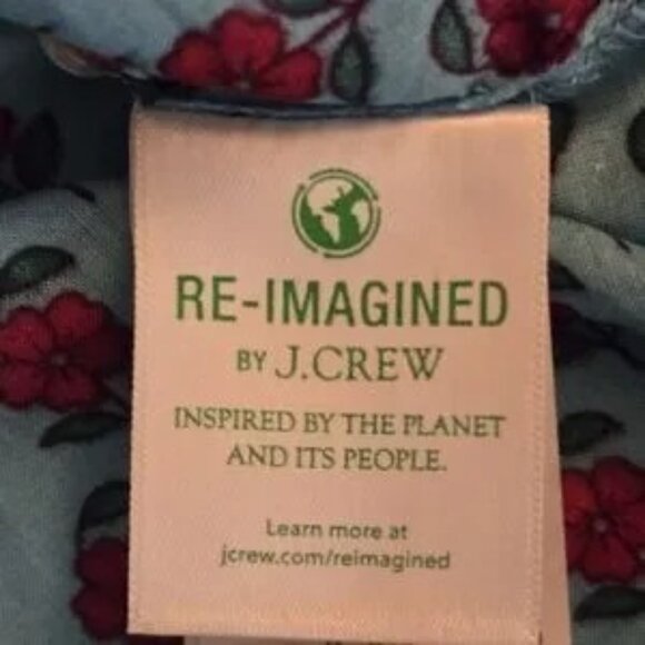 J. Crew Floral Print Classic Popover Cotton Shirt Medium Like New - Picture 11 of 12